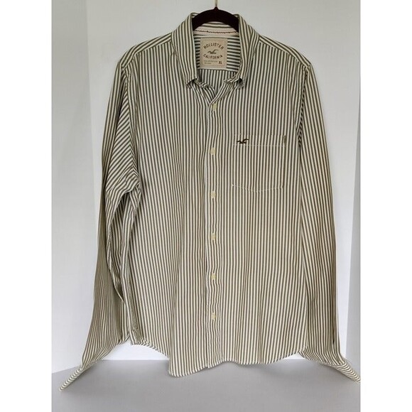 VTG. Hollister California‎ Men's Long Sleeve Stripe Shirt Size XL - Picture 12 of 12